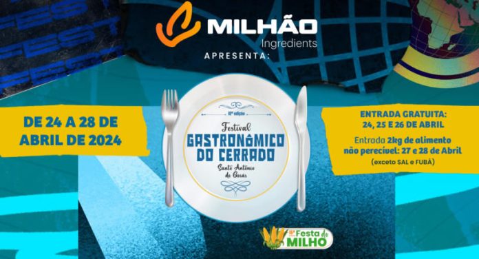 Festival Gastronômico do Cerrado e a Festa do Milho 2024