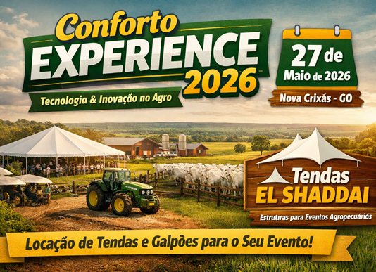 Conforto Experience 2026: Evento Agro de Inovação e Tecnologia em Nova Crixás (GO) Conforto Experience 2026: Evento Agro de Inovação e Tecnologia em Nova Crixás (GO)