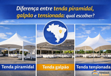 Diferença entre tenda piramidal, galpão e tensionada Diferença entre tenda piramidal, galpão e tensionada