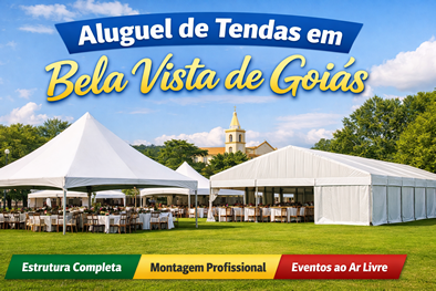 Aluguel de tendas em Bela Vista de Goiás Aluguel de tendas para eventos em Bela Vista de Goiás com estrutura profissional