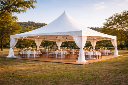 Estruturas de tendas para eventos ao ar livre em Goianápolis Aluguel de tendas em Goianápolis