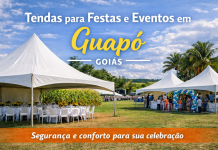 Tendas para Festas e Eventos em Guapó | Locação com Estrutura Segura Tendas para festas e eventos em Guapó Goiás com estrutura montada para casamento e celebrações ao ar livre