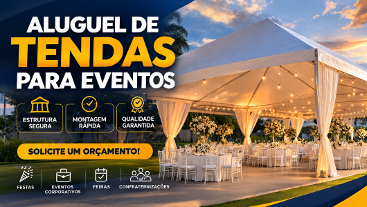 Aluguel de Tendas para Eventos Aluguel de tendas para eventos com estrutura elegante ao ar livre