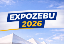 ExpoZebu 2026 Feira ExpoZebu com tendas e exposição de gado zebu
