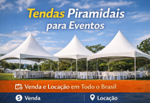 Tendas Piramidais para Eventos | Venda e Locação em Todo o Brasil Público acompanhando show na 14ª Expo Anchieta 2026 no CTG Alto da Querência em Anchieta SC
