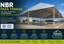 NBR para Tendas: Conheça as Normas de Segurança Obrigatórias Tenda profissional seguindo normas NBR para segurança e conformidade em eventos