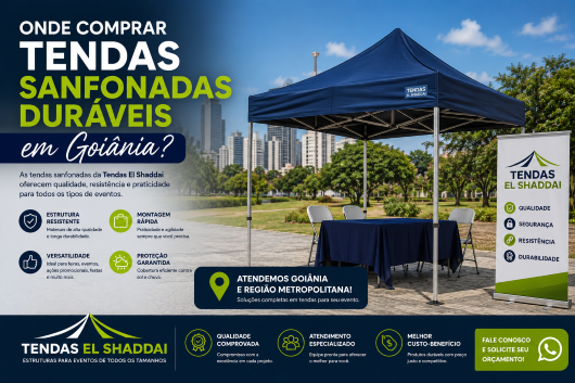 Onde Comprar Tendas Sanfonadas Duráveis em Goiânia Tenda sanfonada profissional resistente para eventos em Goiânia