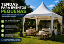 Tendas para Eventos Pequenas: Praticidade e Economia Pequena tenda profissional para eventos ao ar livre