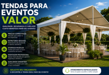 Tendas para Eventos: Valor e Fatores que Influenciam o Investimento Tenda profissional para eventos com estrutura moderna e elegante