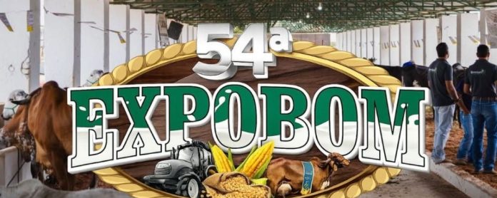 A EXPOBOM 2026 acontece tradicionalmente na cidade de Bom Despacho, em Minas Gerais.