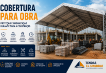 Cobertura para Obra: Proteção, Tipos e Como Escolher Cobertura para obra com estrutura metálica para proteção de materiais