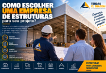 Como Escolher uma Empresa de Estruturas para seu Projeto? Profissionais avaliando projeto de galpão e escolhendo uma empresa de estruturas