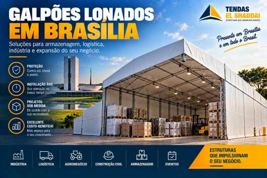 Galpões Lonados em Brasília | Tendas El Shaddai Galpões lonados em Brasília para armazenamento, logística e operações industriais