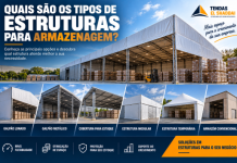 Quais São os Tipos de Estruturas para Armazenagem? Tipos de estruturas para armazenagem, incluindo galpão lonado, galpão metálico e estrutura modular